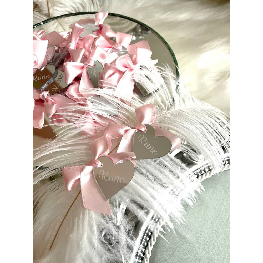Baby Clothing Names - 20/50/100Pcs Personalized Acrylic Mirror Tags Custom