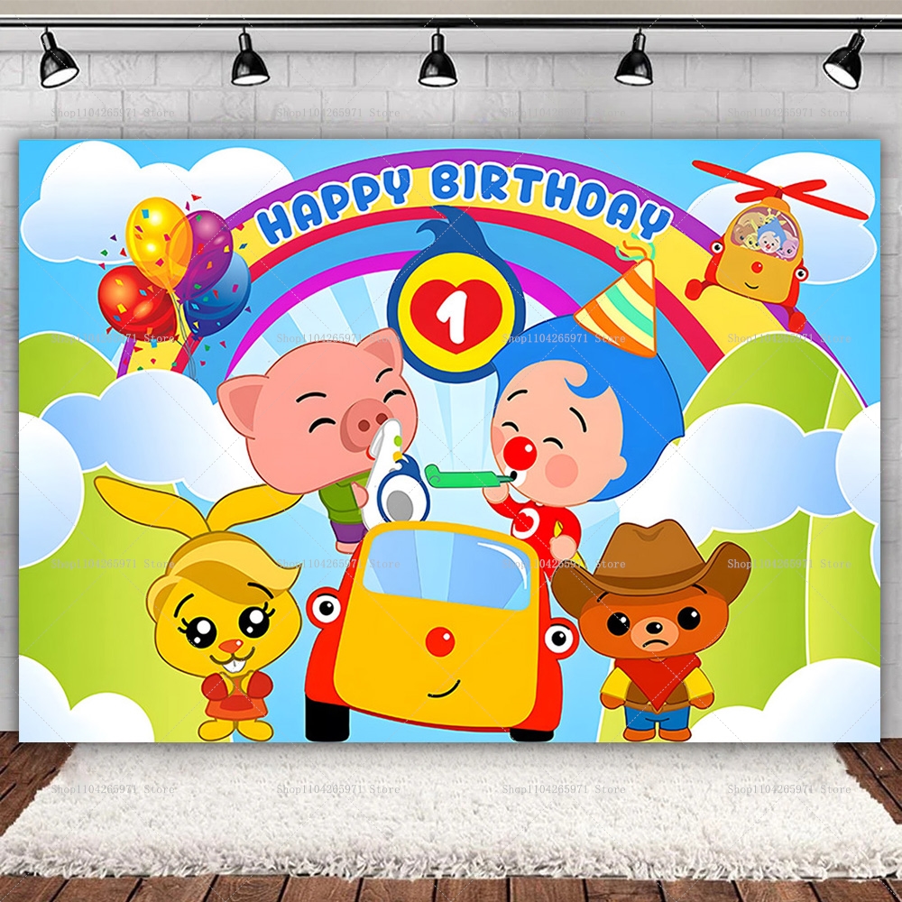 Baby Clothing Designer - Kids Birthday Baby Shower Backdrop Cartoon