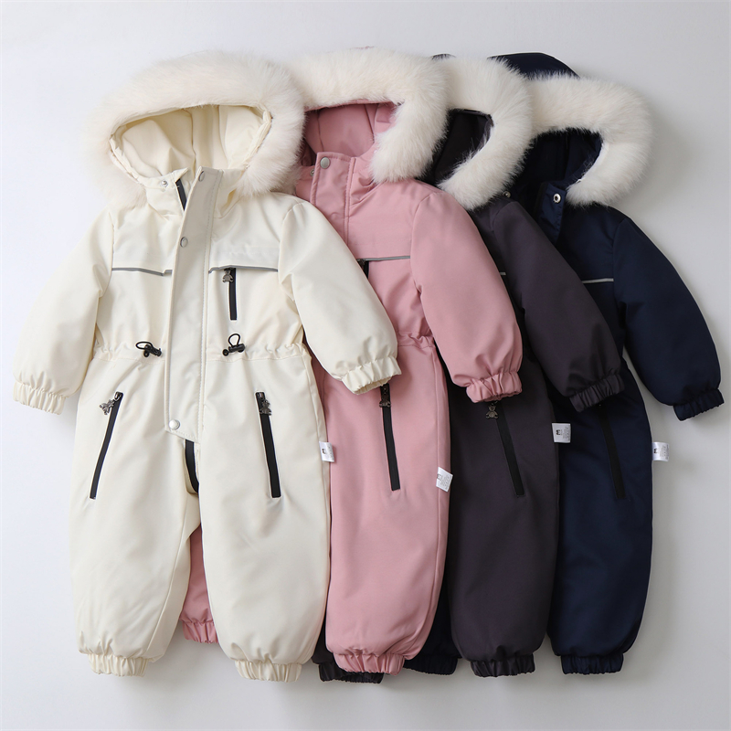Baby Clothing Zip - Children Winter Jumpsuit Thicken Boys Ski