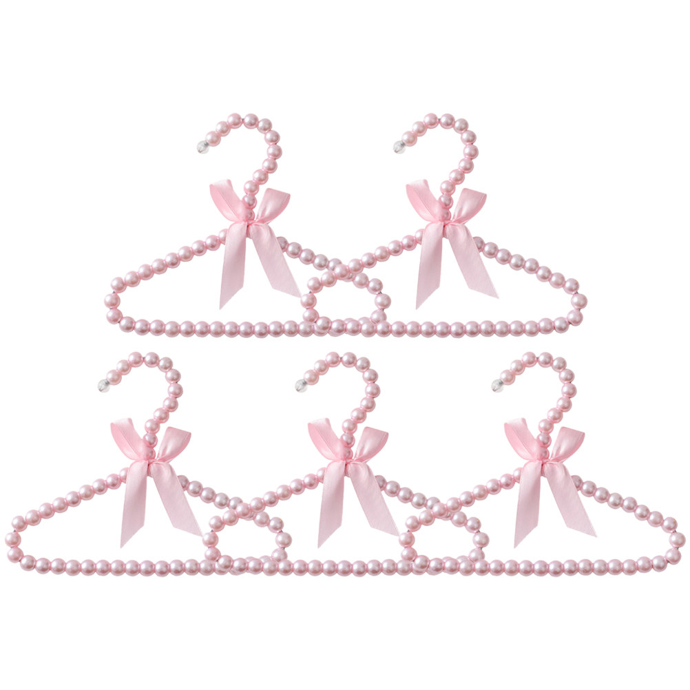 Baby Clothing Drying Rack - 5Pcs Pearl Clothes Hangers for Baby