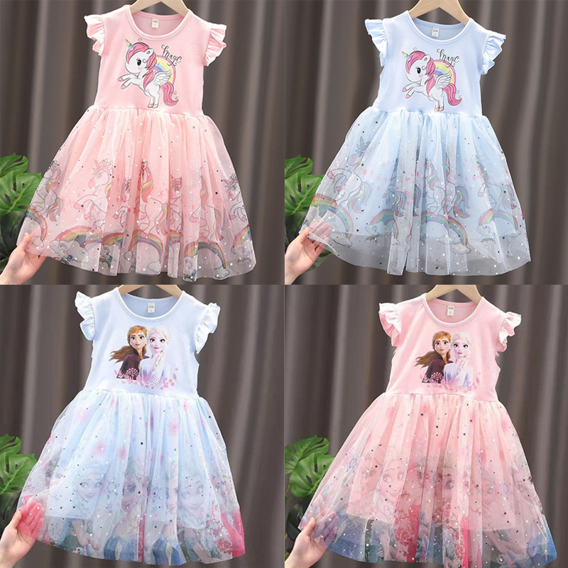 Baby Clothing Dresser - 2024 New Unicorn Summer Princess Dresses