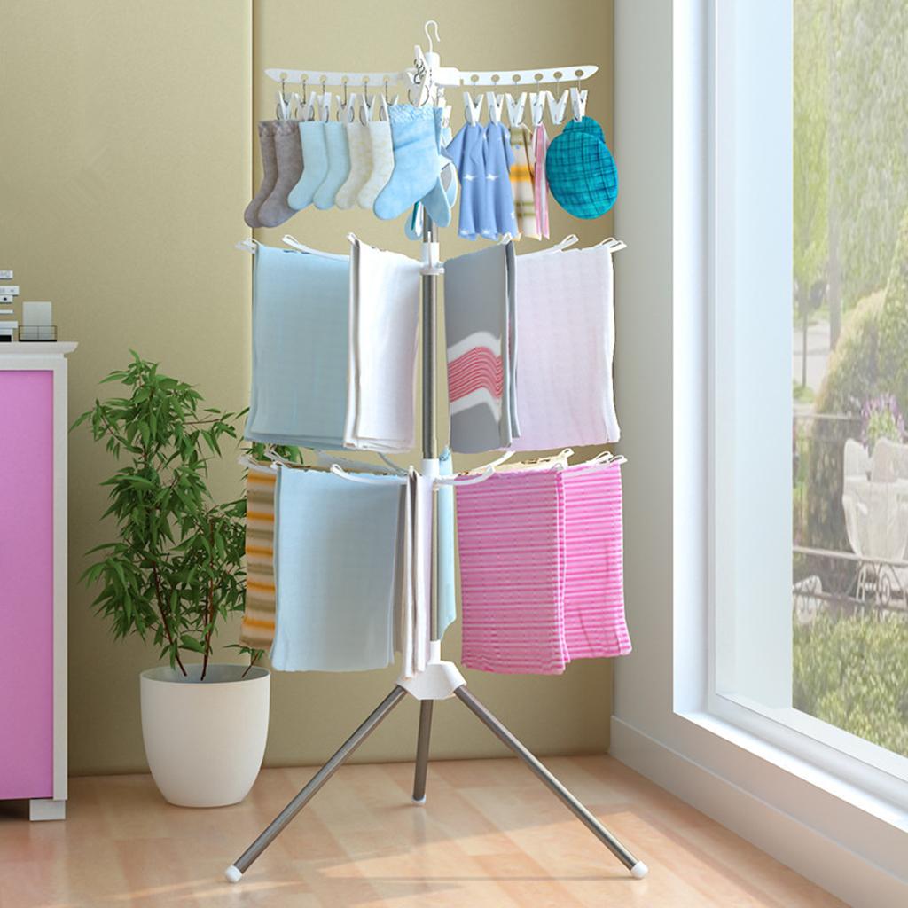 3 Tiers Foldable Drying Rack S - đánh giá và giá Baby Clothing Drying Rack