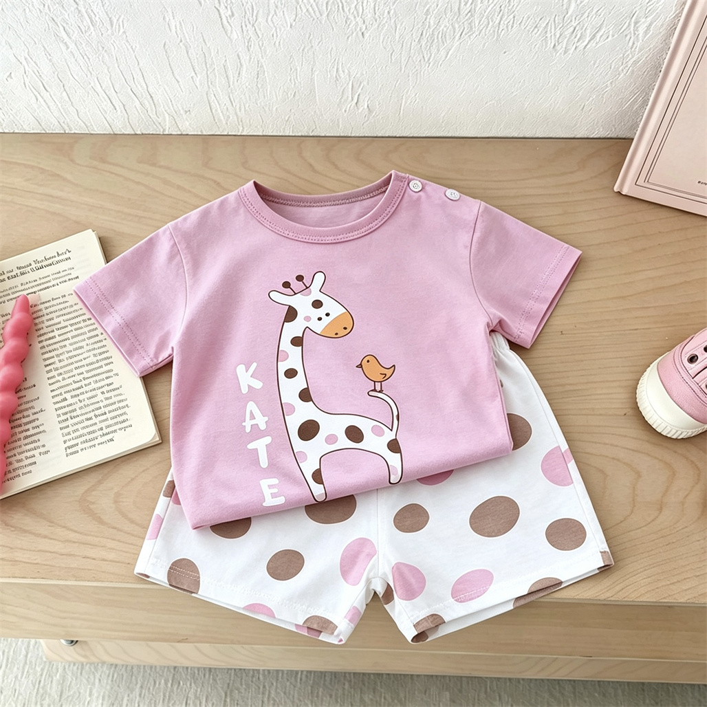 Cute Tshirt+Shorts 2pcs Toddle - đánh giá và giá Baby Clothing Designer