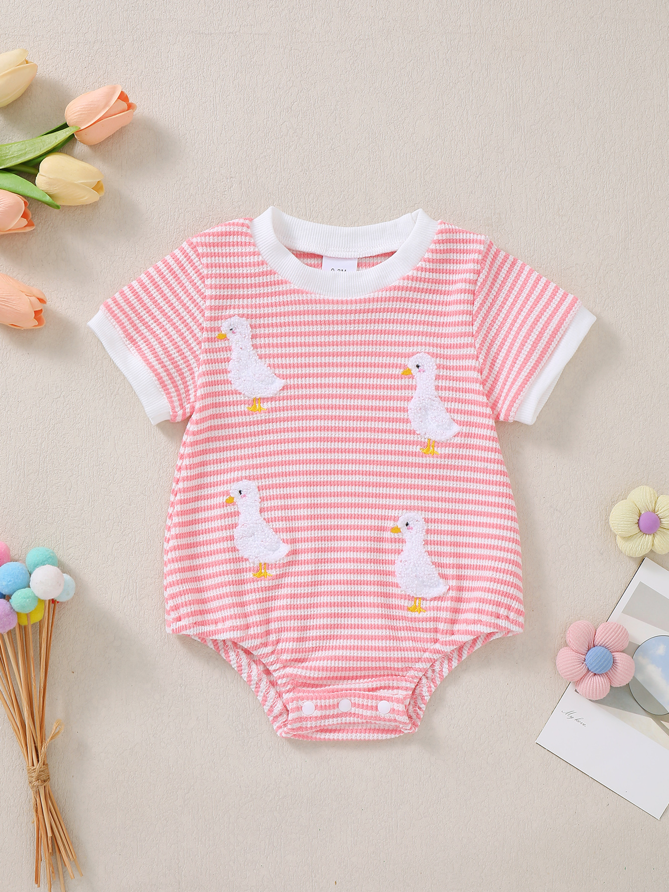 Baby Girl Summer Pink Stripes  - đánh giá và giá Baby Clothing Designer