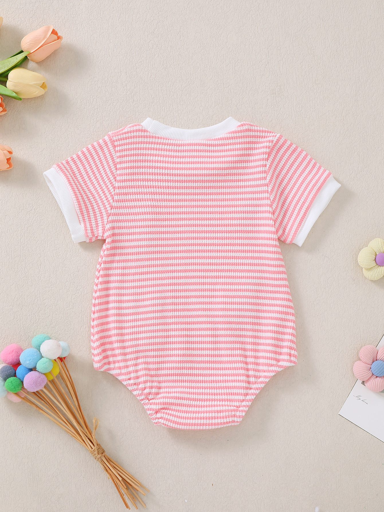 Baby Girl Summer Pink Stripes  - đánh giá và giá Baby Clothing Designer