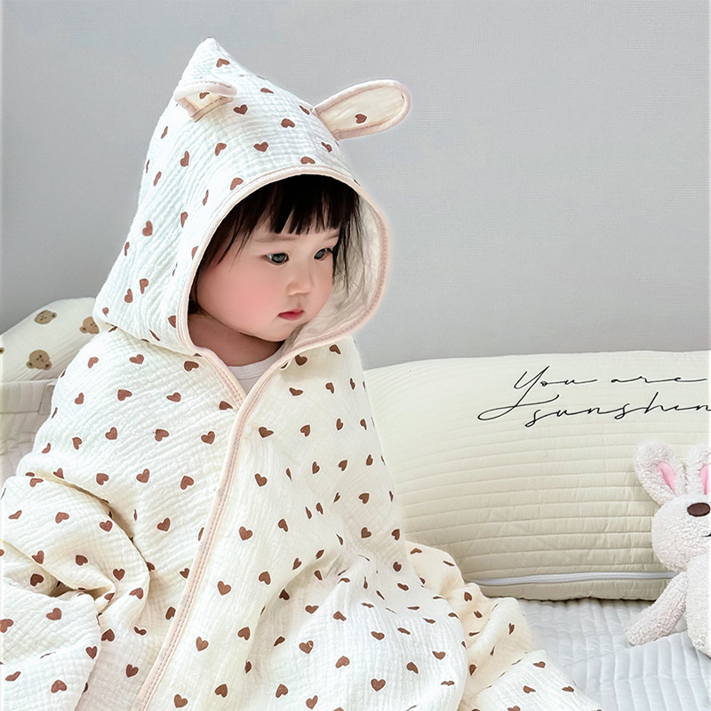 Baby Bath Towel 4 Layers Gauze - đánh giá và giá Hooded Bath Towel