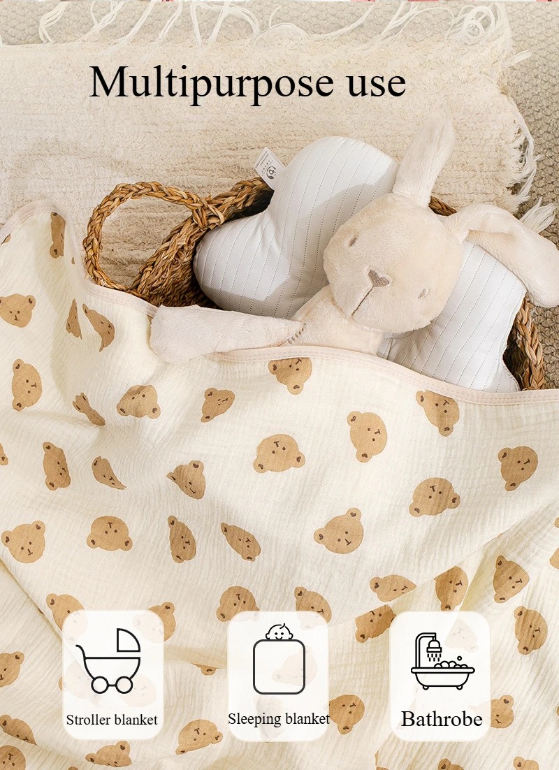 Baby Bath Towel 4 Layers Gauze - đánh giá và giá Hooded Bath Towel