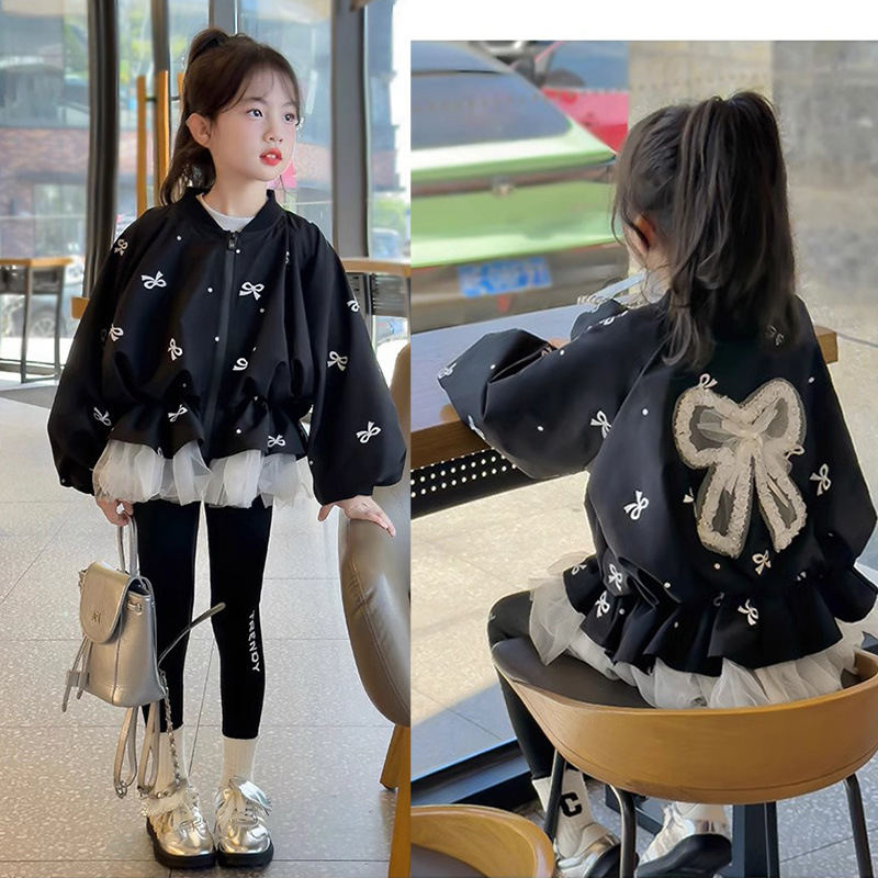 Kids Girls Coat Children's Bow - đánh giá và giá Baby Clothing Zip