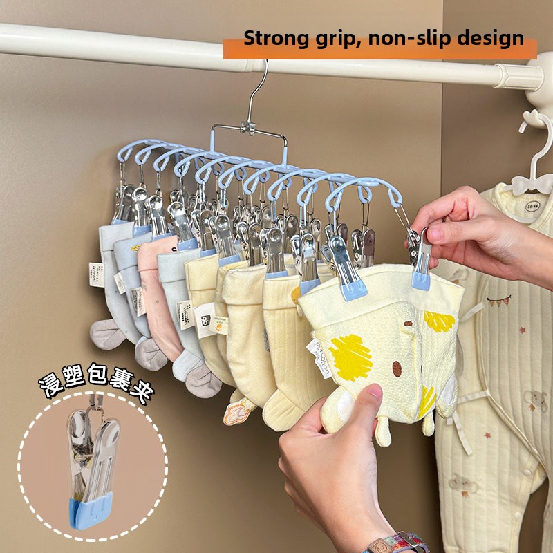 Baby Clothes Hanger Multi-clip - đánh giá và giá Baby Clothing Drying Rack
