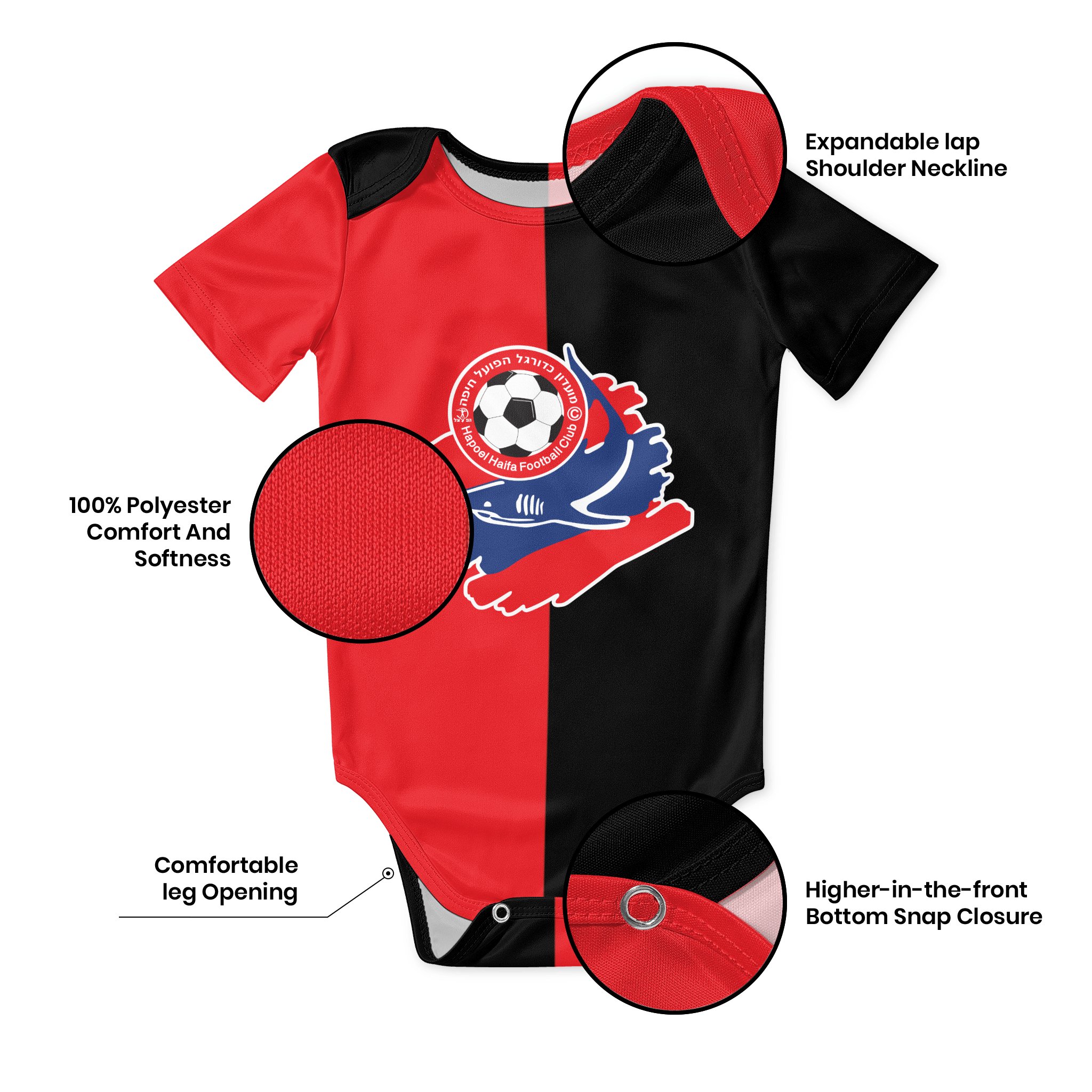 Hapoel Haifa Baby Bodysuit Uni - đánh giá và giá Baby Clothing Onesies