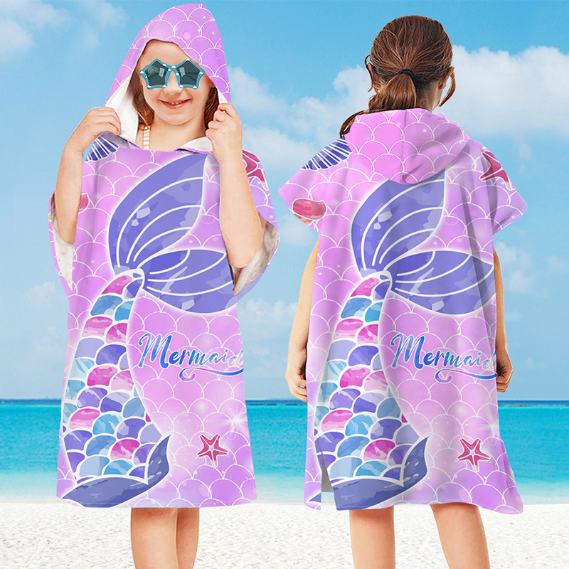 Baby Cartoon Printing Bathrobe - đánh giá và giá Hooded Bath Towel