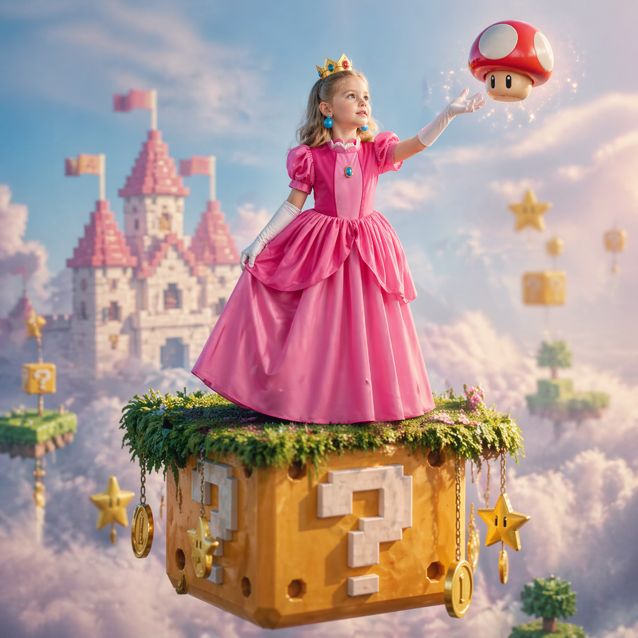 Princess Peach Style Dress Up  - đánh giá và giá Baby Clothing Dresser
