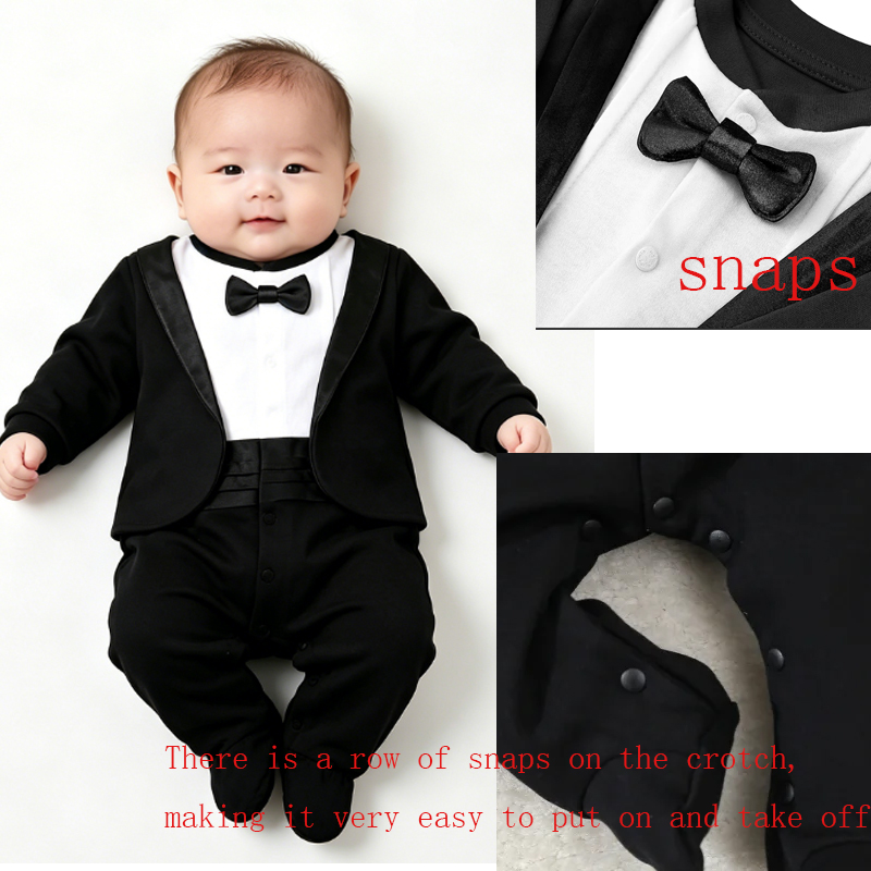 Newborn Boy Gentleman Tuxedo F - đánh giá và giá Baby Clothing Onesies