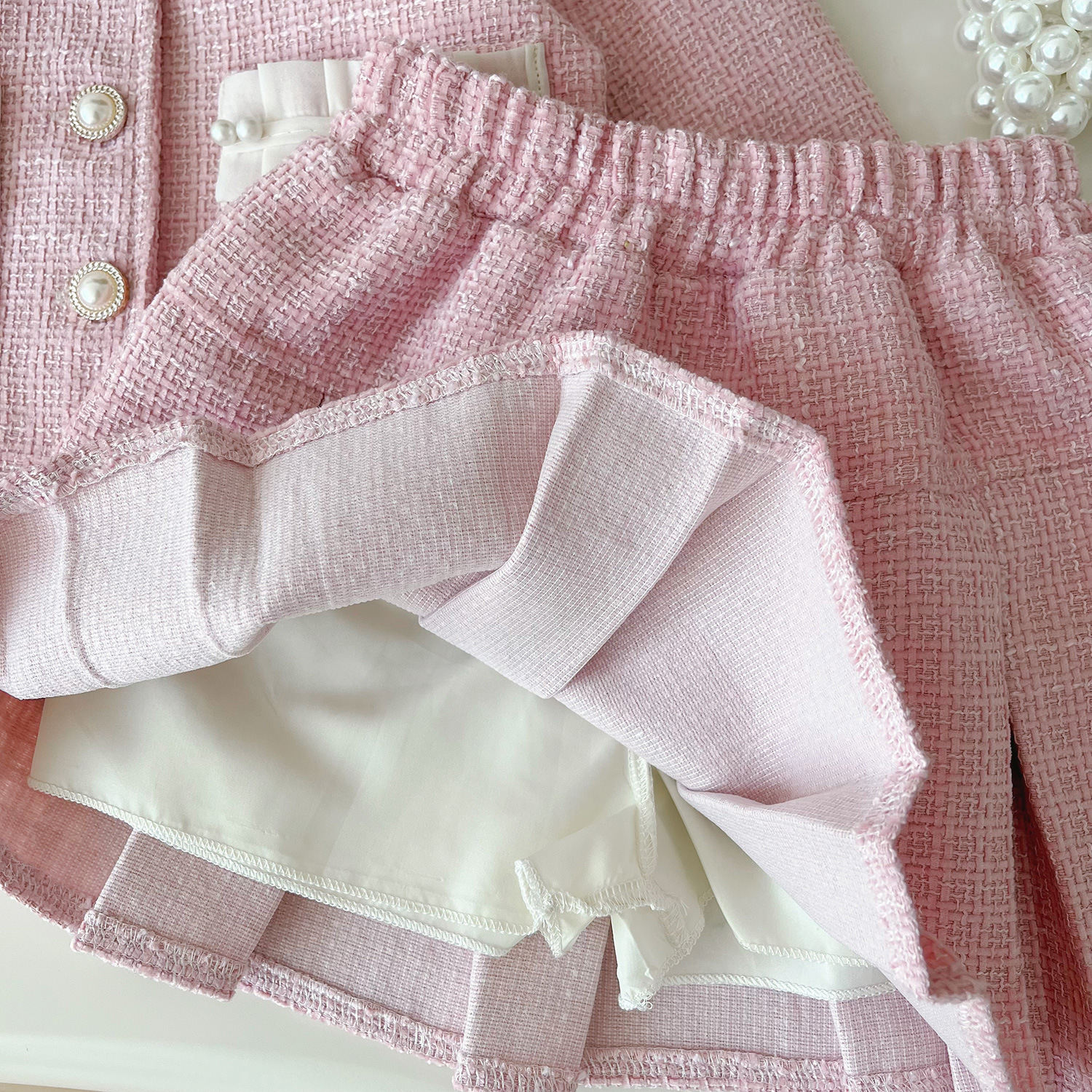 Tweed Pink Girl Boutique Outfi - đánh giá và giá Baby Clothing Designer