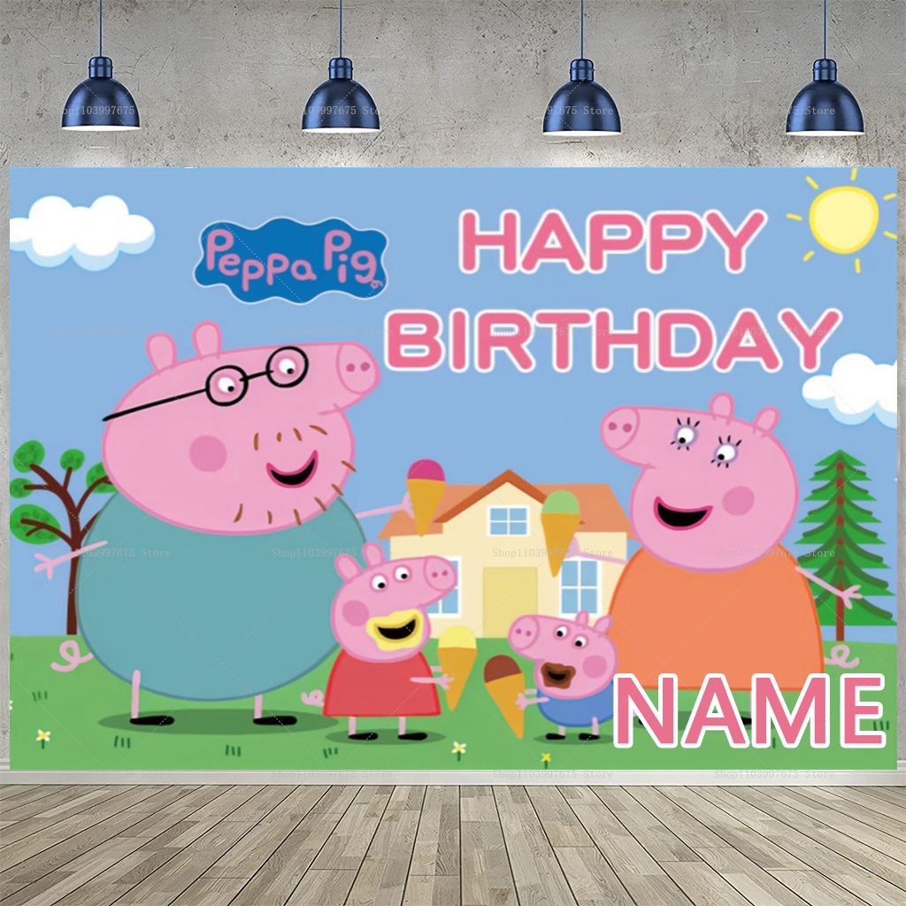 Custom Name Cartoon Peppa Pig  - đánh giá và giá Baby Clothing Names