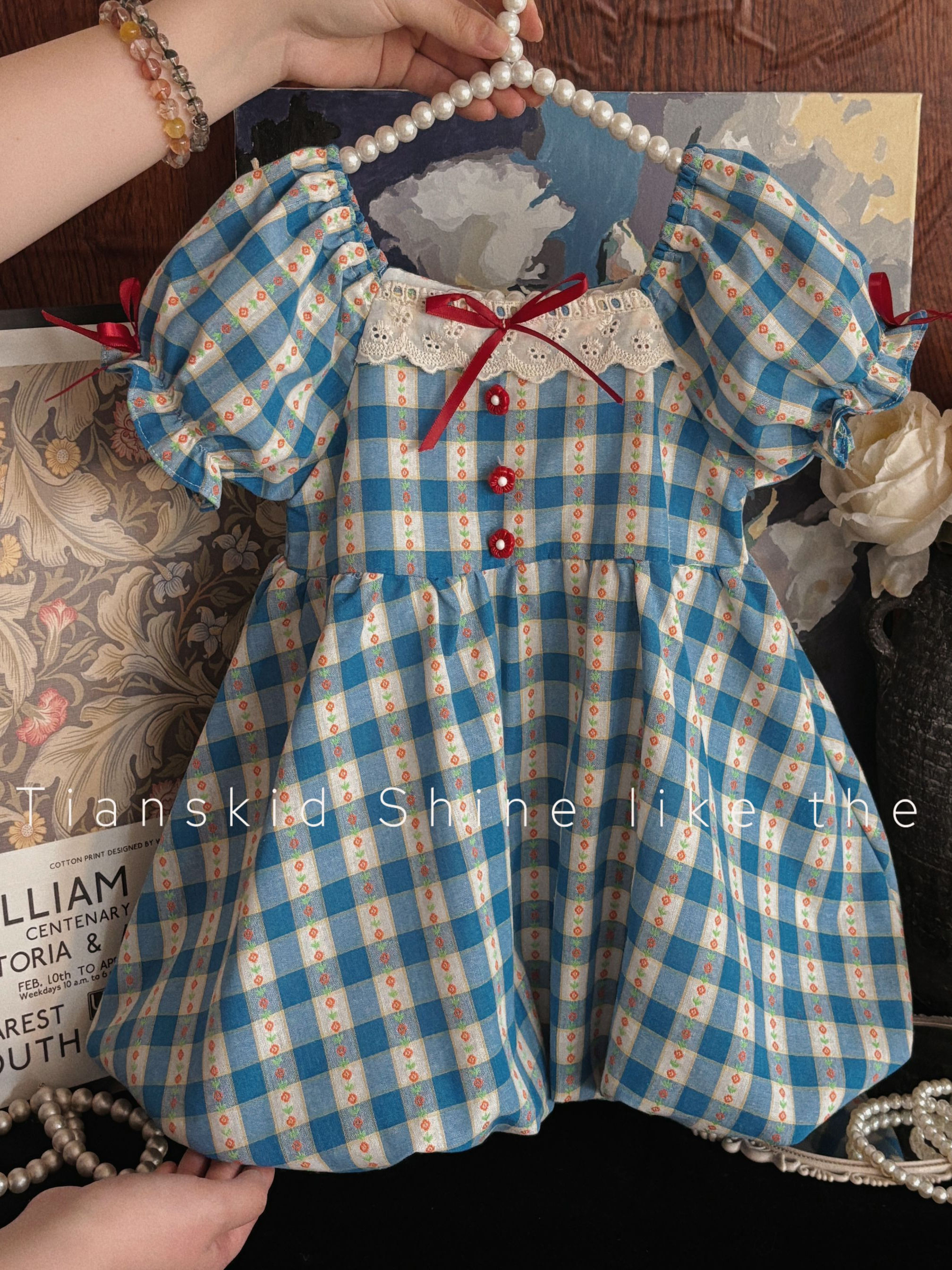 Girls Summer Plaid Dress Baby  - đánh giá và giá Baby Clothing Dresser