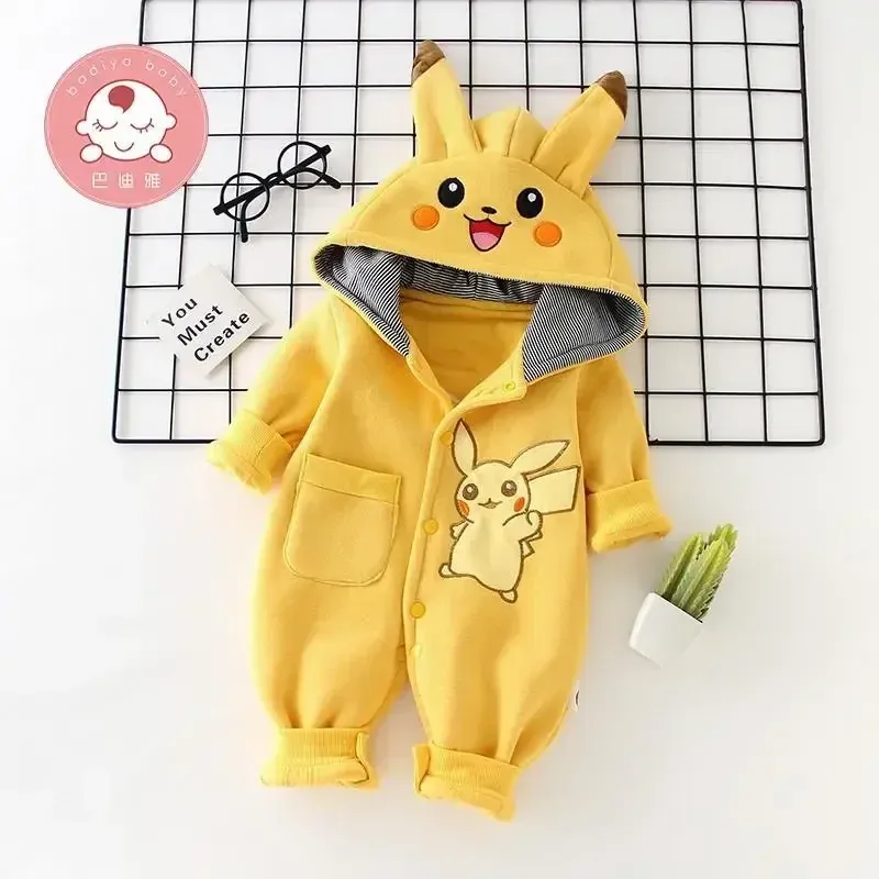 New Cute Cartoon Pokemon Pikac - đánh giá và giá Baby Clothing Onesies