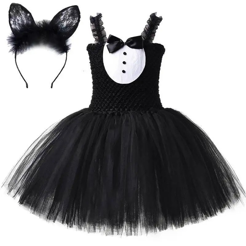 White Black Cat Tutu Dress for - đánh giá và giá Baby Clothing Dresser