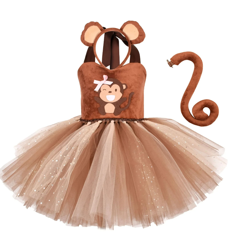 Brown Monkey Tutu Dress for Ba - đánh giá và giá Baby Clothing Dresser