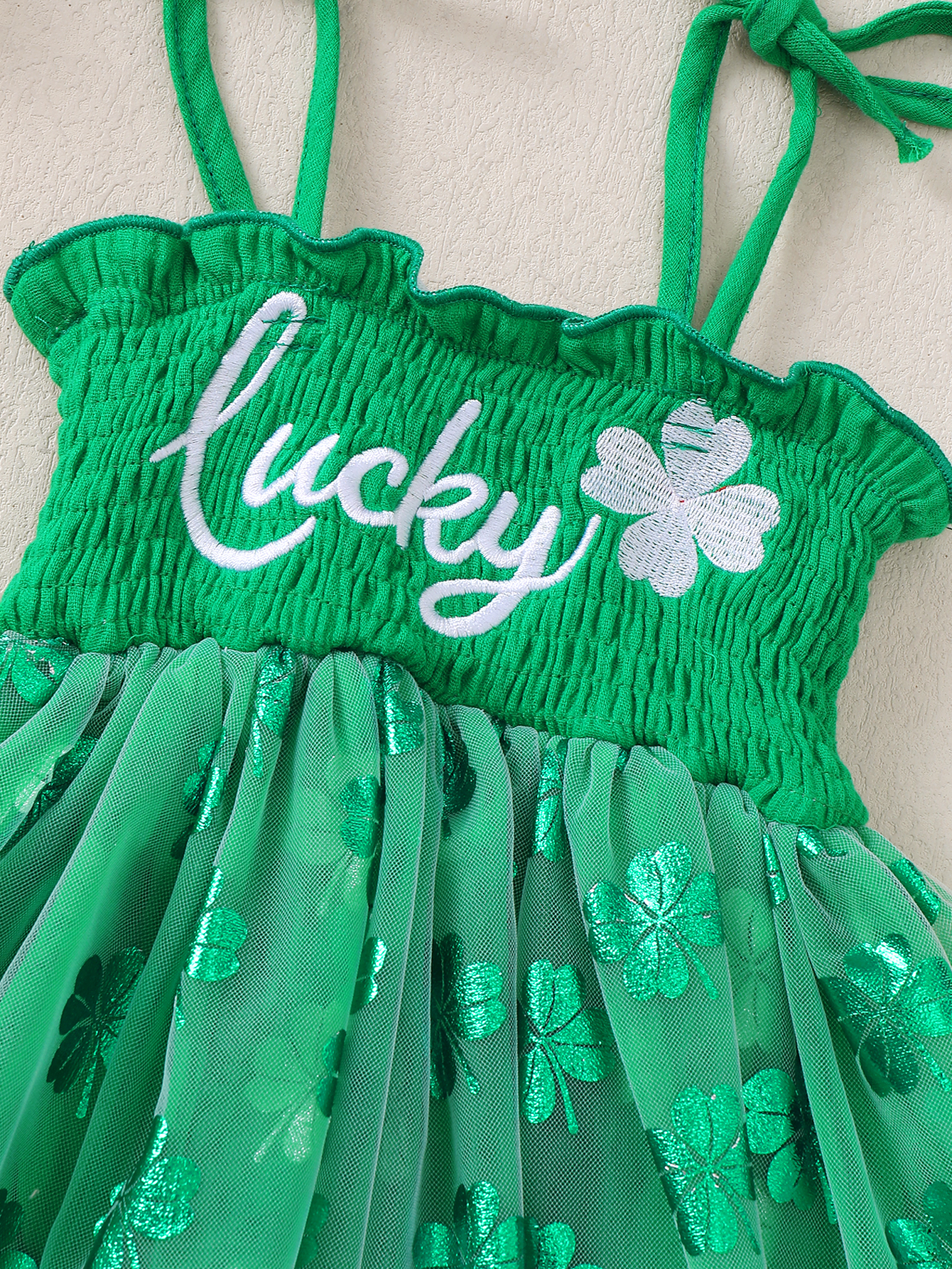 Green Four-leaf Clover Pattern - đánh giá và giá Baby Clothing Designer
