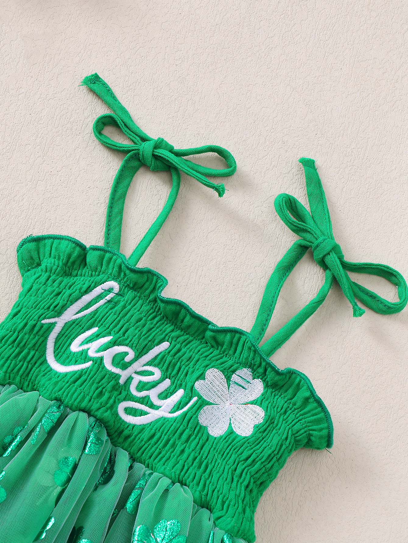 Green Four-leaf Clover Pattern - đánh giá và giá Baby Clothing Designer