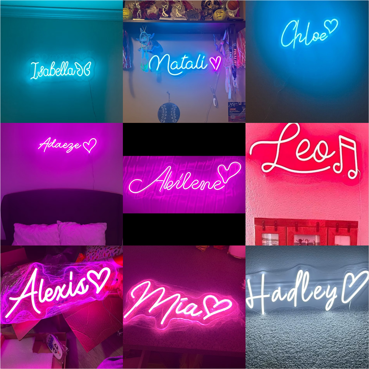 Custom Neon Sign LED Light, Ba - đánh giá và giá Baby Clothing Names