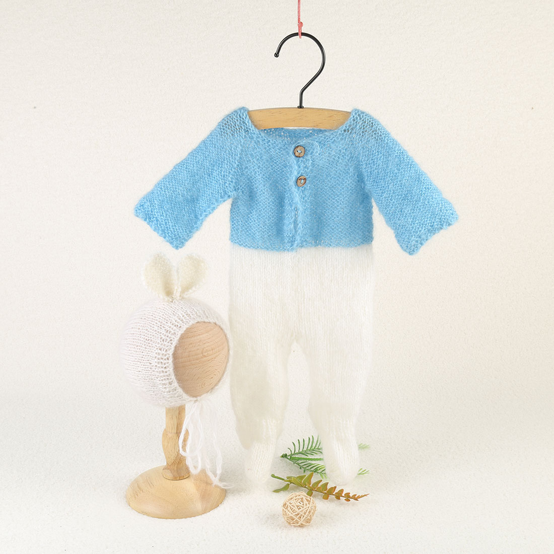 Vintage Knit Fluffy Teddy Bear - đánh giá và giá Baby Clothing Onesies