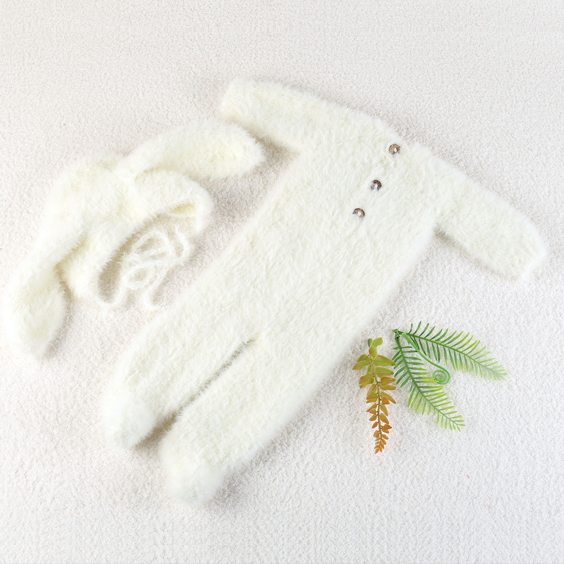 Vintage Knit Fluffy Teddy Bear - đánh giá và giá Baby Clothing Onesies