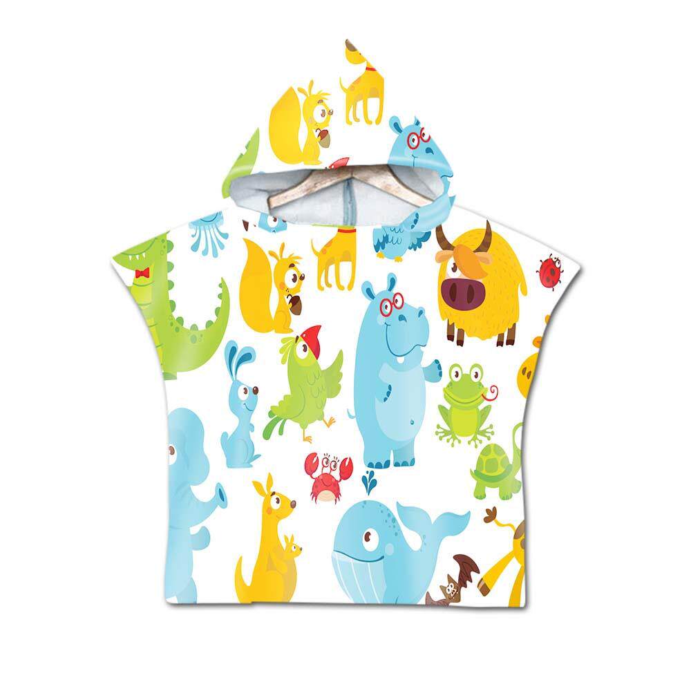 Cartoon Kids Cape Hooded Bath  - đánh giá và giá Hooded Bath Towel