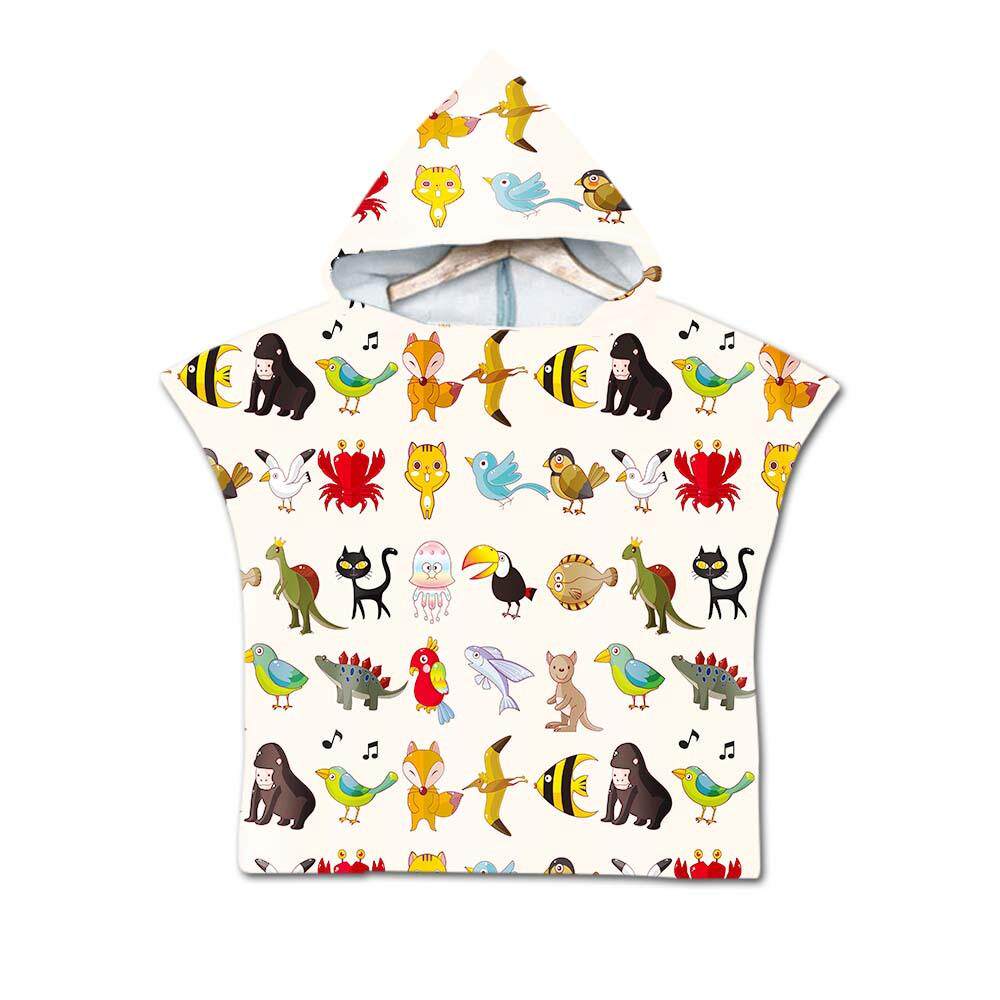 Cartoon Kids Cape Hooded Bath  - đánh giá và giá Hooded Bath Towel