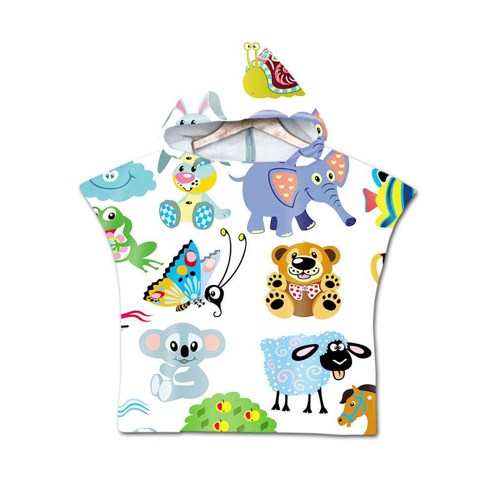 Cartoon Kids Cape Hooded Bath  - đánh giá và giá Hooded Bath Towel