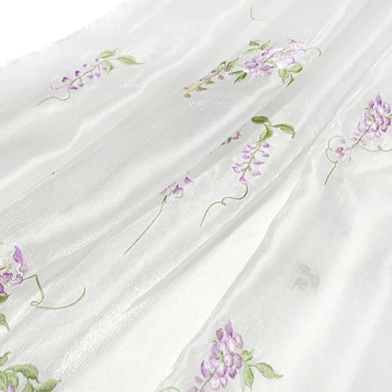 Wisteria Embroidery Fabric DIY - đánh giá và giá Baby Clothing Designer