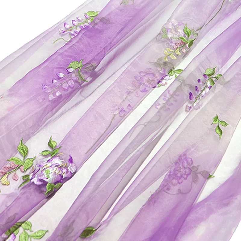 Wisteria Embroidery Fabric DIY - đánh giá và giá Baby Clothing Designer
