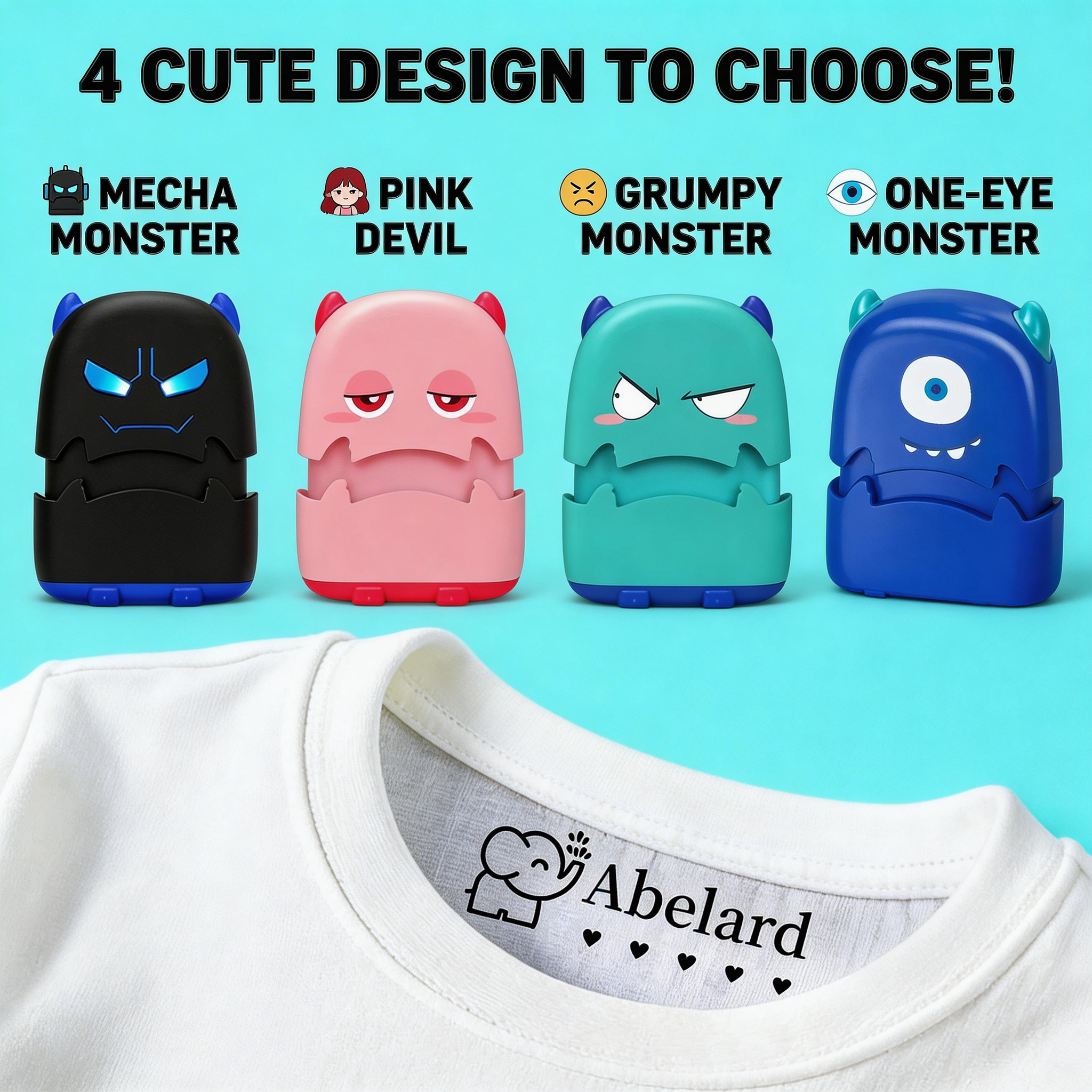 Custom Cartoon Baby Name Stamp - đánh giá và giá Baby Clothing Names